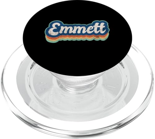 Emmett Vorname Boy Vintage Style 70er 80er Jahre Personalisiert PopSockets PopGrip für MagSafe Emmett Vorname Boy Vintage Style 70er 80er Jahre Personalisiert PopSockets PopGrip für MagSafe von Retro Groovy Name Fathers Day outfit For Men