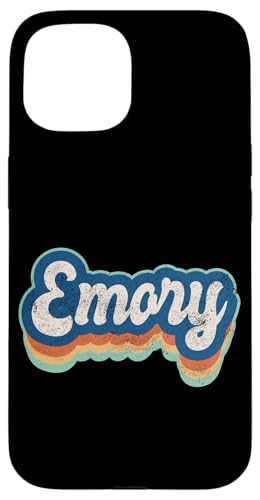 Emory Vorname Boy Vintage Style 70er 80er Jahre Personalisiert Hülle für iPhone 15 Emory Vorname Boy Vintage Style 70er 80er Jahre Personalisiert Hülle für iPhone 15 von Retro Groovy Name Fathers Day outfit For Men