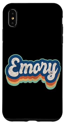 Emory Vorname Boy Vintage Style 70er 80er Jahre Personalisiert Hülle für iPhone XS Max Emory Vorname Boy Vintage Style 70er 80er Jahre Personalisiert Hülle für iPhone XS Max von Retro Groovy Name Fathers Day outfit For Men