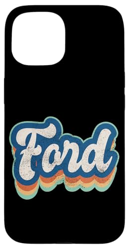 Ford Vorname Boy Vintage Style 70er 80er Jahre Personalisiert Hülle für iPhone 15 von Retro Groovy Name Fathers Day outfit For Men