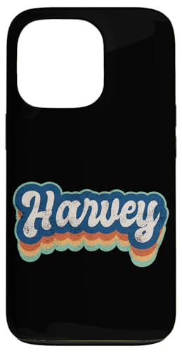 Harvey Vorname Boy Vintage Style 70er 80er Jahre Personalisiert Hülle für iPhone 13 Pro von Retro Groovy Name Fathers Day outfit For Men