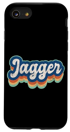 Jagger Vorname Boy Vintage Style 70er 80er Jahre Personalisiert Hülle für iPhone SE (2020) / 7 / 8 von Retro Groovy Name Fathers Day outfit For Men