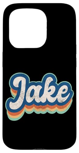 Jake Vorname Junge Vintage Stil 70er 80er Jahre Personalisiert Hülle für iPhone 15 Pro Jake Vorname Junge Vintage Stil 70er 80er Jahre Personalisiert Hülle für iPhone 15 Pro von Retro Groovy Name Fathers Day outfit For Men