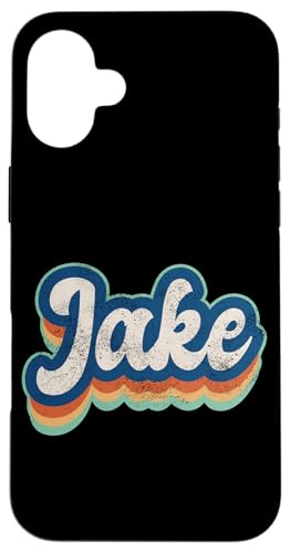 Jake Vorname Junge Vintage Stil 70er 80er Jahre Personalisiert Hülle für iPhone 16 Plus Jake Vorname Junge Vintage Stil 70er 80er Jahre Personalisiert Hülle für iPhone 16 Plus von Retro Groovy Name Fathers Day outfit For Men