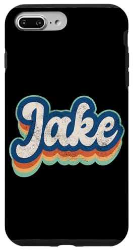 Jake Vorname Junge Vintage Stil 70er 80er Jahre Personalisiert Hülle für iPhone 7 Plus/8 Plus Jake Vorname Junge Vintage Stil 70er 80er Jahre Personalisiert Hülle für iPhone 7 Plus/8 Plus von Retro Groovy Name Fathers Day outfit For Men