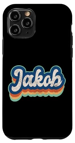 Jakob Vorname Boy Vintage Style 70er 80er personalisiert Hülle für iPhone 11 Pro Jakob Vorname Boy Vintage Style 70er 80er personalisiert Hülle für iPhone 11 Pro von Retro Groovy Name Fathers Day outfit For Men
