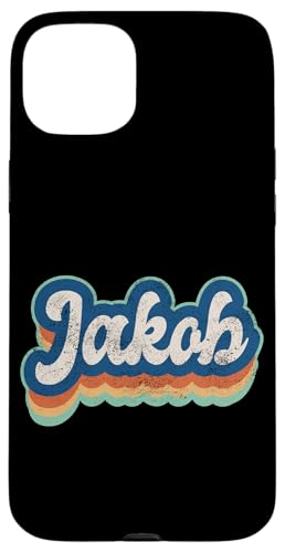 Jakob Vorname Boy Vintage Style 70er 80er personalisiert Hülle für iPhone 15 Plus Jakob Vorname Boy Vintage Style 70er 80er personalisiert Hülle für iPhone 15 Plus von Retro Groovy Name Fathers Day outfit For Men