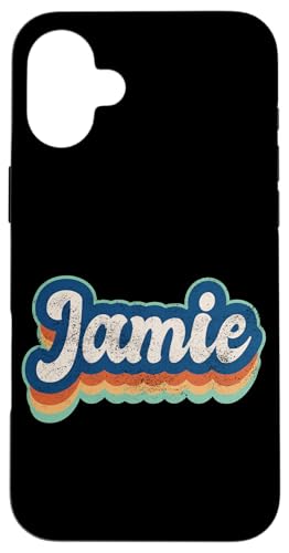 Jamie Vorname Boy Vintage Style 70er 80er Jahre Personalisiert Hülle für iPhone 16 Plus Jamie Vorname Boy Vintage Style 70er 80er Jahre Personalisiert Hülle für iPhone 16 Plus von Retro Groovy Name Fathers Day outfit For Men