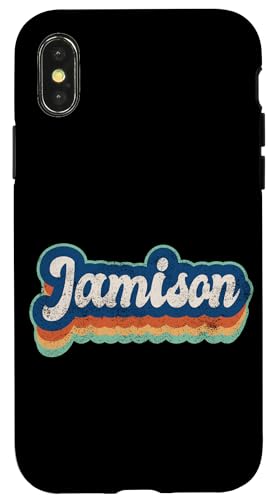 Jamison Vorname Boy Vintage Style 70er 80er Jahre Personalisiert Hülle für iPhone X/XS Jamison Vorname Boy Vintage Style 70er 80er Jahre Personalisiert Hülle für iPhone X/XS von Retro Groovy Name Fathers Day outfit For Men