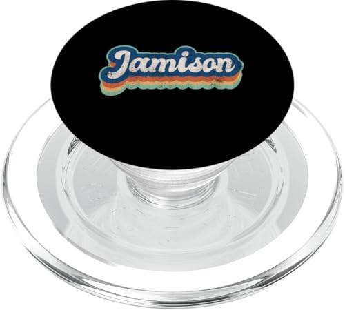 Jamison Vorname Boy Vintage Style 70er 80er Jahre Personalisiert PopSockets PopGrip für MagSafe Jamison Vorname Boy Vintage Style 70er 80er Jahre Personalisiert PopSockets PopGrip für MagSafe von Retro Groovy Name Fathers Day outfit For Men