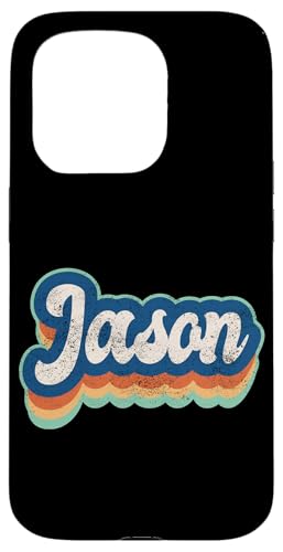 Jason Vorname Boy Vintage Style 70er 80er Jahre Personalisiert Hülle für iPhone 15 Pro Jason Vorname Boy Vintage Style 70er 80er Jahre Personalisiert Hülle für iPhone 15 Pro von Retro Groovy Name Fathers Day outfit For Men