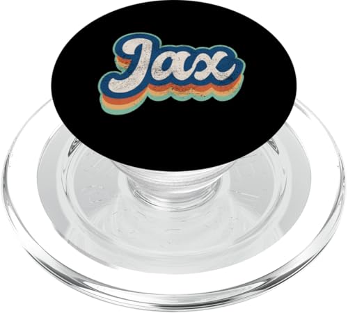 Jax Vorname Junge Vintage Stil 70er 80er Jahre Personalisiert PopSockets PopGrip für MagSafe Jax Vorname Junge Vintage Stil 70er 80er Jahre Personalisiert PopSockets PopGrip für MagSafe von Retro Groovy Name Fathers Day outfit For Men