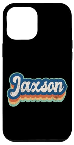 Jaxson Vorname Boy Vintage Style 70er 80er Jahre Personalisiert Hülle für iPhone 12 Pro Max Jaxson Vorname Boy Vintage Style 70er 80er Jahre Personalisiert Hülle für iPhone 12 Pro Max von Retro Groovy Name Fathers Day outfit For Men