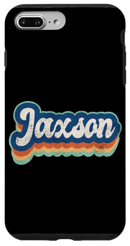 Jaxson Vorname Boy Vintage Style 70er 80er Jahre Personalisiert Hülle für iPhone 7 Plus/8 Plus Jaxson Vorname Boy Vintage Style 70er 80er Jahre Personalisiert Hülle für iPhone 7 Plus/8 Plus von Retro Groovy Name Fathers Day outfit For Men
