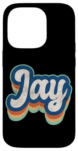 Jay Vorname Junge Vintage Stil 70er 80er Jahre Personalisiert Hülle für iPhone 14 Pro Jay Vorname Junge Vintage Stil 70er 80er Jahre Personalisiert Hülle für iPhone 14 Pro von Retro Groovy Name Fathers Day outfit For Men