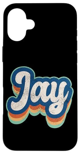 Jay Vorname Junge Vintage Stil 70er 80er Jahre Personalisiert Hülle für iPhone 16 Plus Jay Vorname Junge Vintage Stil 70er 80er Jahre Personalisiert Hülle für iPhone 16 Plus von Retro Groovy Name Fathers Day outfit For Men