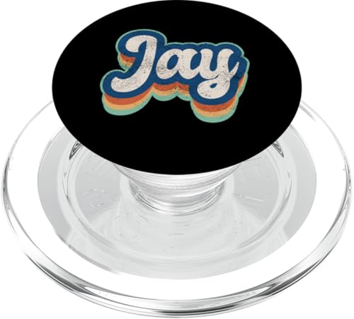 Jay Vorname Junge Vintage Stil 70er 80er Jahre Personalisiert PopSockets PopGrip für MagSafe Jay Vorname Junge Vintage Stil 70er 80er Jahre Personalisiert PopSockets PopGrip für MagSafe von Retro Groovy Name Fathers Day outfit For Men