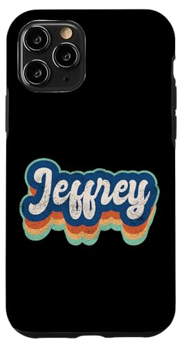 Jeffrey Vorname Junge Vintage Stil 70er 80er Jahre Personalisiert Hülle für iPhone 11 Pro Jeffrey Vorname Junge Vintage Stil 70er 80er Jahre Personalisiert Hülle für iPhone 11 Pro von Retro Groovy Name Fathers Day outfit For Men