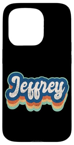 Jeffrey Vorname Junge Vintage Stil 70er 80er Jahre Personalisiert Hülle für iPhone 15 Pro Jeffrey Vorname Junge Vintage Stil 70er 80er Jahre Personalisiert Hülle für iPhone 15 Pro von Retro Groovy Name Fathers Day outfit For Men
