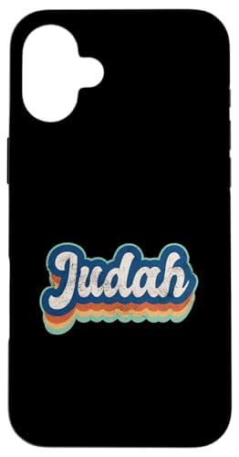 Judah Vorname Junge Vintage Stil 70er 80er Jahre Personalisiert Hülle für iPhone 16 Plus Judah Vorname Junge Vintage Stil 70er 80er Jahre Personalisiert Hülle für iPhone 16 Plus von Retro Groovy Name Fathers Day outfit For Men