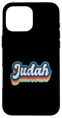 Judah Vorname Junge Vintage Stil 70er 80er Jahre Personalisiert Hülle für iPhone 16 Pro Max Judah Vorname Junge Vintage Stil 70er 80er Jahre Personalisiert Hülle für iPhone 16 Pro Max von Retro Groovy Name Fathers Day outfit For Men