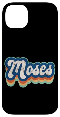 Moses Vorname Junge Vintage Stil 70er 80er Jahre Personalisiert Hülle für iPhone 14 Plus Moses Vorname Junge Vintage Stil 70er 80er Jahre Personalisiert Hülle für iPhone 14 Plus von Retro Groovy Name Fathers Day outfit For Men