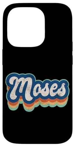 Moses Vorname Junge Vintage Stil 70er 80er Jahre Personalisiert Hülle für iPhone 14 Pro Moses Vorname Junge Vintage Stil 70er 80er Jahre Personalisiert Hülle für iPhone 14 Pro von Retro Groovy Name Fathers Day outfit For Men