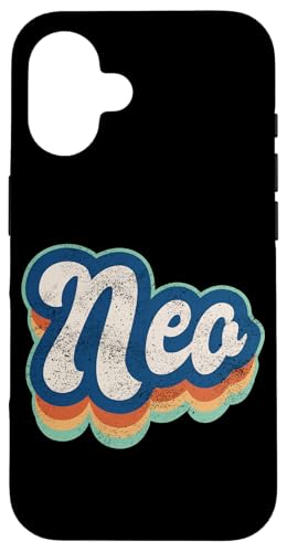 Neo Vorname Boy Vintage Style 70er 80er Jahre Personalisiert Hülle für iPhone 16 Neo Vorname Boy Vintage Style 70er 80er Jahre Personalisiert Hülle für iPhone 16 von Retro Groovy Name Fathers Day outfit For Men