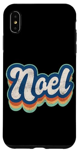 Noel Vorname Junge Vintage Stil 70er 80er Jahre Personalisiert Hülle für iPhone XS Max Noel Vorname Junge Vintage Stil 70er 80er Jahre Personalisiert Hülle für iPhone XS Max von Retro Groovy Name Fathers Day outfit For Men