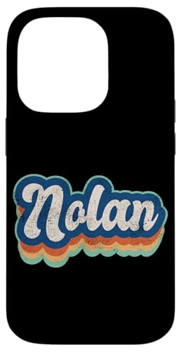 Nolan Vorname Boy Vintage Style 70er 80er Jahre Personalisiert Hülle für iPhone 14 Pro Nolan Vorname Boy Vintage Style 70er 80er Jahre Personalisiert Hülle für iPhone 14 Pro von Retro Groovy Name Fathers Day outfit For Men