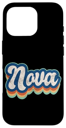 Nova Vorname Boy Vintage Style 70er 80er Jahre Personalisiert Hülle für iPhone 16 Pro Nova Vorname Boy Vintage Style 70er 80er Jahre Personalisiert Hülle für iPhone 16 Pro von Retro Groovy Name Fathers Day outfit For Men