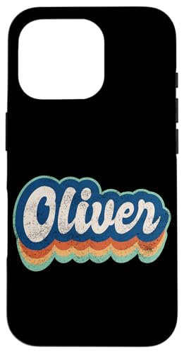 Oliver Vorname Boy Vintage Style 70er 80er Jahre Personalisiert Hülle für iPhone 16 Pro Oliver Vorname Boy Vintage Style 70er 80er Jahre Personalisiert Hülle für iPhone 16 Pro von Retro Groovy Name Fathers Day outfit For Men