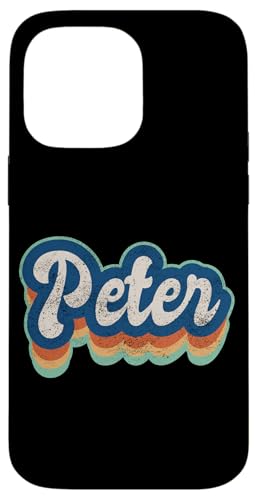 Peter Vorname Boy Vintage Style 70er 80er Jahre Personalisiert Hülle für iPhone 14 Pro Max Peter Vorname Boy Vintage Style 70er 80er Jahre Personalisiert Hülle für iPhone 14 Pro Max von Retro Groovy Name Fathers Day outfit For Men