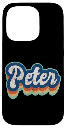 Peter Vorname Boy Vintage Style 70er 80er Jahre Personalisiert Hülle für iPhone 14 Pro Peter Vorname Boy Vintage Style 70er 80er Jahre Personalisiert Hülle für iPhone 14 Pro von Retro Groovy Name Fathers Day outfit For Men