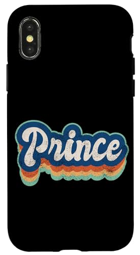 Prinz Vorname Junge Vintage Stil 70er 80er Jahre Personalisiert Hülle für iPhone X/XS Prinz Vorname Junge Vintage Stil 70er 80er Jahre Personalisiert Hülle für iPhone X/XS von Retro Groovy Name Fathers Day outfit For Men