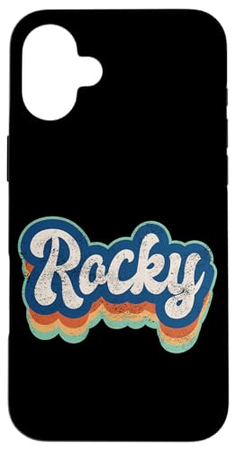 Rocky Vorname Boy Vintage Style 70er 80er Jahre Personalisiert Hülle für iPhone 16 Plus Rocky Vorname Boy Vintage Style 70er 80er Jahre Personalisiert Hülle für iPhone 16 Plus von Retro Groovy Name Fathers Day outfit For Men