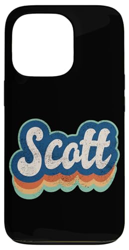 Scott Vorname Boy Vintage Style 70er 80er personalisiert Hülle für iPhone 13 Pro Scott Vorname Boy Vintage Style 70er 80er personalisiert Hülle für iPhone 13 Pro von Retro Groovy Name Fathers Day outfit For Men