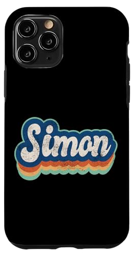 Simon Vorname Boy Vintage Style 70er 80er Jahre Personalisiert Hülle für iPhone 11 Pro Simon Vorname Boy Vintage Style 70er 80er Jahre Personalisiert Hülle für iPhone 11 Pro von Retro Groovy Name Fathers Day outfit For Men