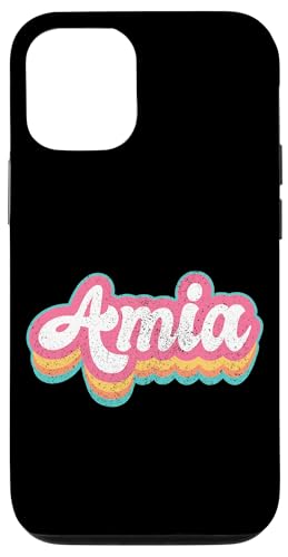 Amia Vorname Mädchen Vintage 70er 80er Jahre Personalisiert Hülle für iPhone 12/12 Pro Amia Vorname Mädchen Vintage 70er 80er Jahre Personalisiert Hülle für iPhone 12/12 Pro von Retro Groovy Name Mothers Day outfit For Women