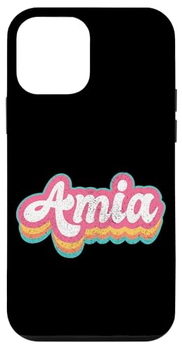 Amia Vorname Mädchen Vintage 70er 80er Jahre Personalisiert Hülle für iPhone 12 mini Amia Vorname Mädchen Vintage 70er 80er Jahre Personalisiert Hülle für iPhone 12 mini von Retro Groovy Name Mothers Day outfit For Women