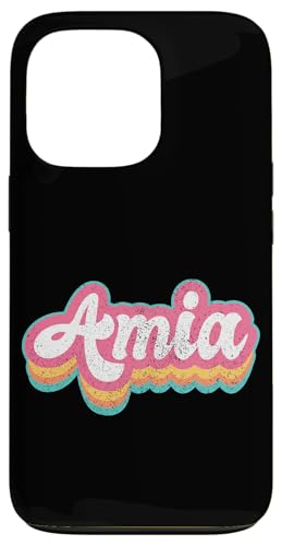 Amia Vorname Mädchen Vintage 70er 80er Jahre Personalisiert Hülle für iPhone 13 Pro Amia Vorname Mädchen Vintage 70er 80er Jahre Personalisiert Hülle für iPhone 13 Pro von Retro Groovy Name Mothers Day outfit For Women