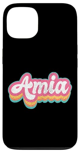 Amia Vorname Mädchen Vintage 70er 80er Jahre Personalisiert Hülle für iPhone 13 Amia Vorname Mädchen Vintage 70er 80er Jahre Personalisiert Hülle für iPhone 13 von Retro Groovy Name Mothers Day outfit For Women