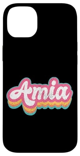 Amia Vorname Mädchen Vintage 70er 80er Jahre Personalisiert Hülle für iPhone 14 Plus Amia Vorname Mädchen Vintage 70er 80er Jahre Personalisiert Hülle für iPhone 14 Plus von Retro Groovy Name Mothers Day outfit For Women