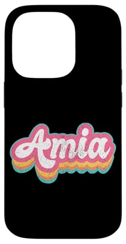Amia Vorname Mädchen Vintage 70er 80er Jahre Personalisiert Hülle für iPhone 14 Pro Amia Vorname Mädchen Vintage 70er 80er Jahre Personalisiert Hülle für iPhone 14 Pro von Retro Groovy Name Mothers Day outfit For Women