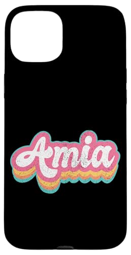 Amia Vorname Mädchen Vintage 70er 80er Jahre Personalisiert Hülle für iPhone 15 Plus Amia Vorname Mädchen Vintage 70er 80er Jahre Personalisiert Hülle für iPhone 15 Plus von Retro Groovy Name Mothers Day outfit For Women