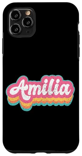 Amilia Vorname Mädchen Vintage 70er 80er Jahre Personalisiert Hülle für iPhone 11 Pro Max Amilia Vorname Mädchen Vintage 70er 80er Jahre Personalisiert Hülle für iPhone 11 Pro Max von Retro Groovy Name Mothers Day outfit For Women