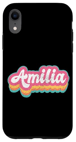 Amilia Vorname Mädchen Vintage 70er 80er Jahre Personalisiert Hülle für iPhone XR Amilia Vorname Mädchen Vintage 70er 80er Jahre Personalisiert Hülle für iPhone XR von Retro Groovy Name Mothers Day outfit For Women