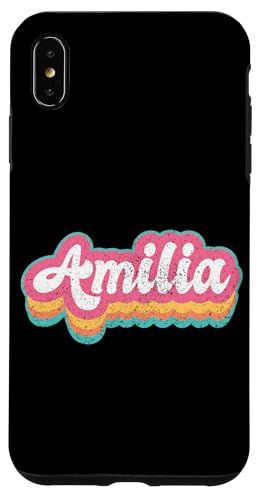 Amilia Vorname Mädchen Vintage 70er 80er Jahre Personalisiert Hülle für iPhone XS Max Amilia Vorname Mädchen Vintage 70er 80er Jahre Personalisiert Hülle für iPhone XS Max von Retro Groovy Name Mothers Day outfit For Women