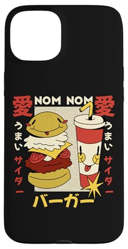NOM NOM Kawaii Burger Japanisches Essen Anime Vintage Cartoon Hülle für iPhone 15 Plus NOM NOM Kawaii Burger Japanisches Essen Anime Vintage Cartoon Hülle für iPhone 15 Plus von Retro Kawaii Japanese Burger Anime Retro Comic