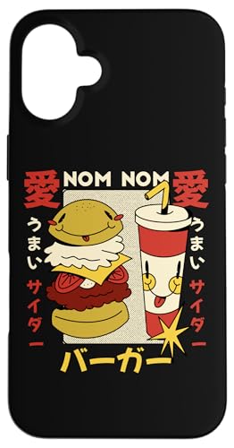 NOM NOM Kawaii Burger Japanisches Essen Anime Vintage Cartoon Hülle für iPhone 16 Plus NOM NOM Kawaii Burger Japanisches Essen Anime Vintage Cartoon Hülle für iPhone 16 Plus von Retro Kawaii Japanese Burger Anime Retro Comic